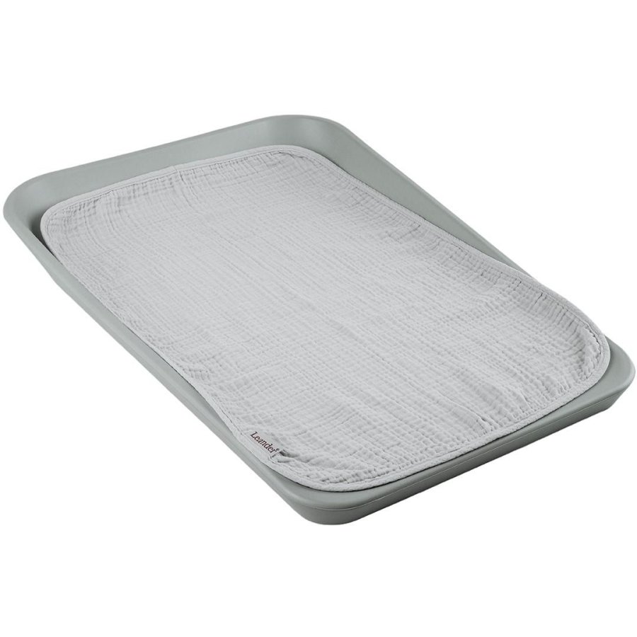 Leander Matty Wickelunterlage 2er Set 40x60 cm, Grey/Green