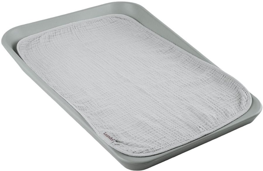 Leander Matty Wickelunterlage 2er Set 40x60 cm, Grey/Green