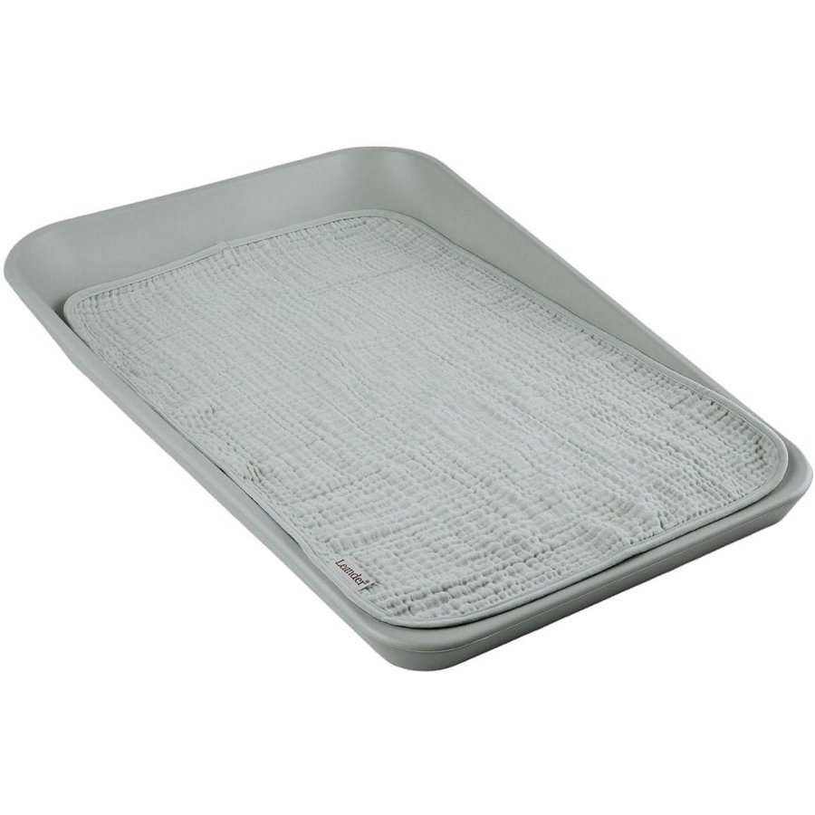 Leander Matty Wickelunterlage 2er Set 40x60 cm, Grey/Green
