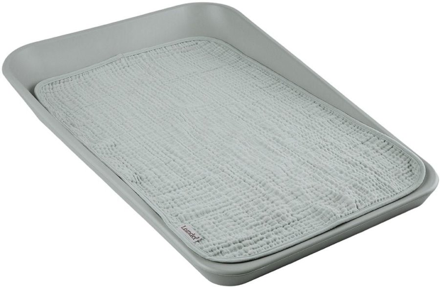 Leander Matty Wickelunterlage 2er Set 40x60 cm, Grey/Green