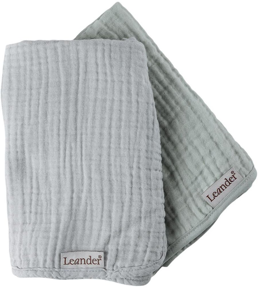 Leander Matty Wickelunterlage 2er Set 40x60 cm, Grey/Green