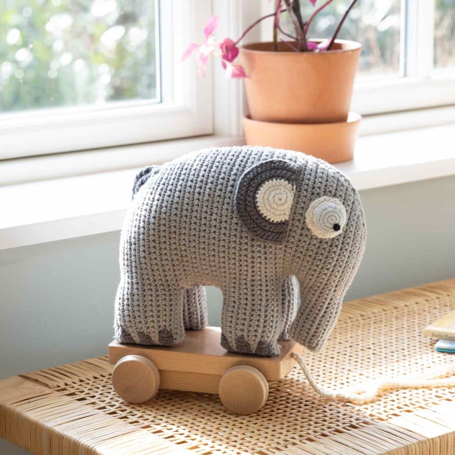 Sebra Fanto Hklet Trkdyr 25 cm, Classic Grey