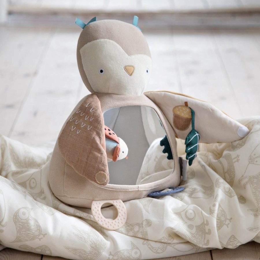 Sebra Aktivitetslegetj Uglen Blinky 33 cm, Maple Beige