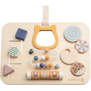 Sebra Woodland Aktivitetspanel 30x22 cm, Multi