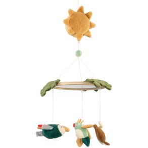 Sebra Wildlife Musik- und Spiegeluhr, 47 cm, Mehrfarbig