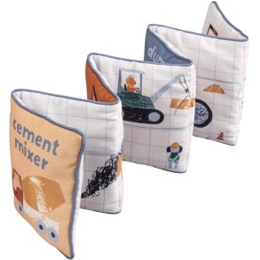 Sebra Busy Builders Stoffbuch, Blau