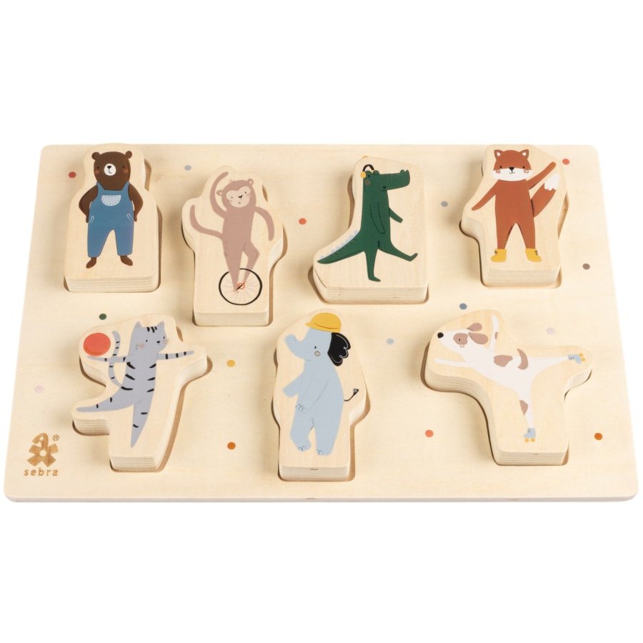 Sebra Toes/Builders Puslespil, Multi