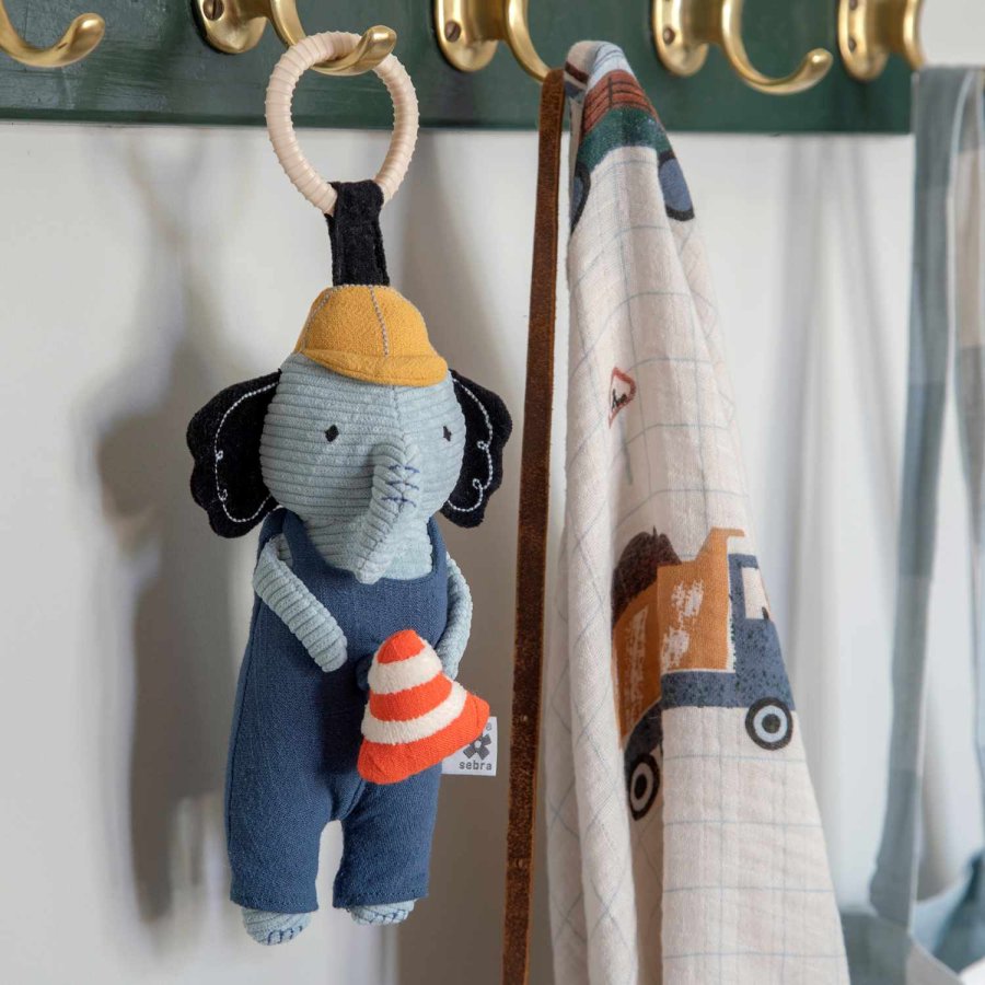 Sebra Spieluhr Elefant 23 cm, Blau