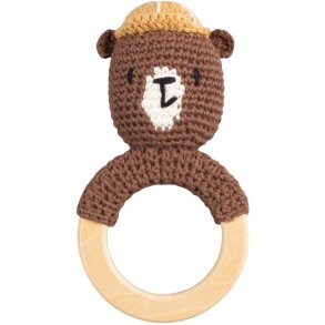 Sebra H�klet Rangle Bj�rn 15 cm, Beige