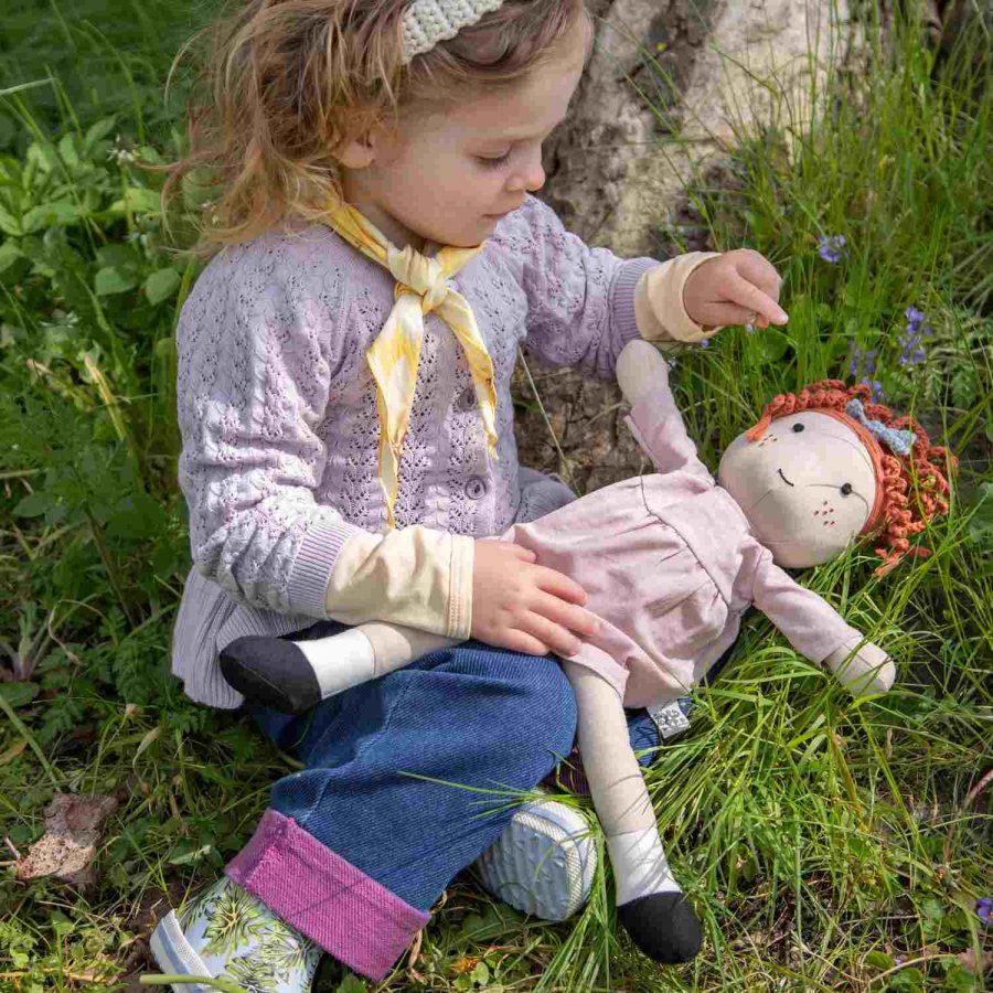 Sebra Dukke Hanna 43 cm, Rose
