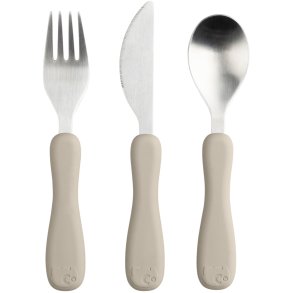 Sebra Fanto Silikonebestik 3 Dele, Jetty Beige