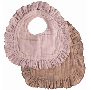 Sebra Ltzchen Musselin 2er-Set, Rosa/Braun