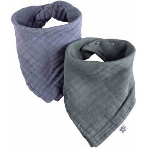 Sebra Ltzchen Musselin 2er-Set, Blau/Grn