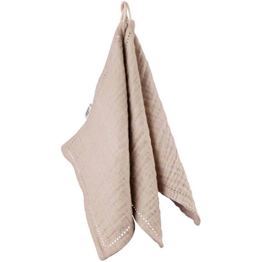 Sebra Vaskeklud 3 stk. 20x20 cm, Seabreeze Beige