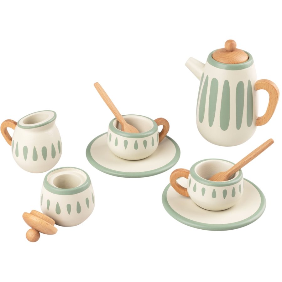 Sebra Te-st 9 Dele, Classic White/Sage Green
