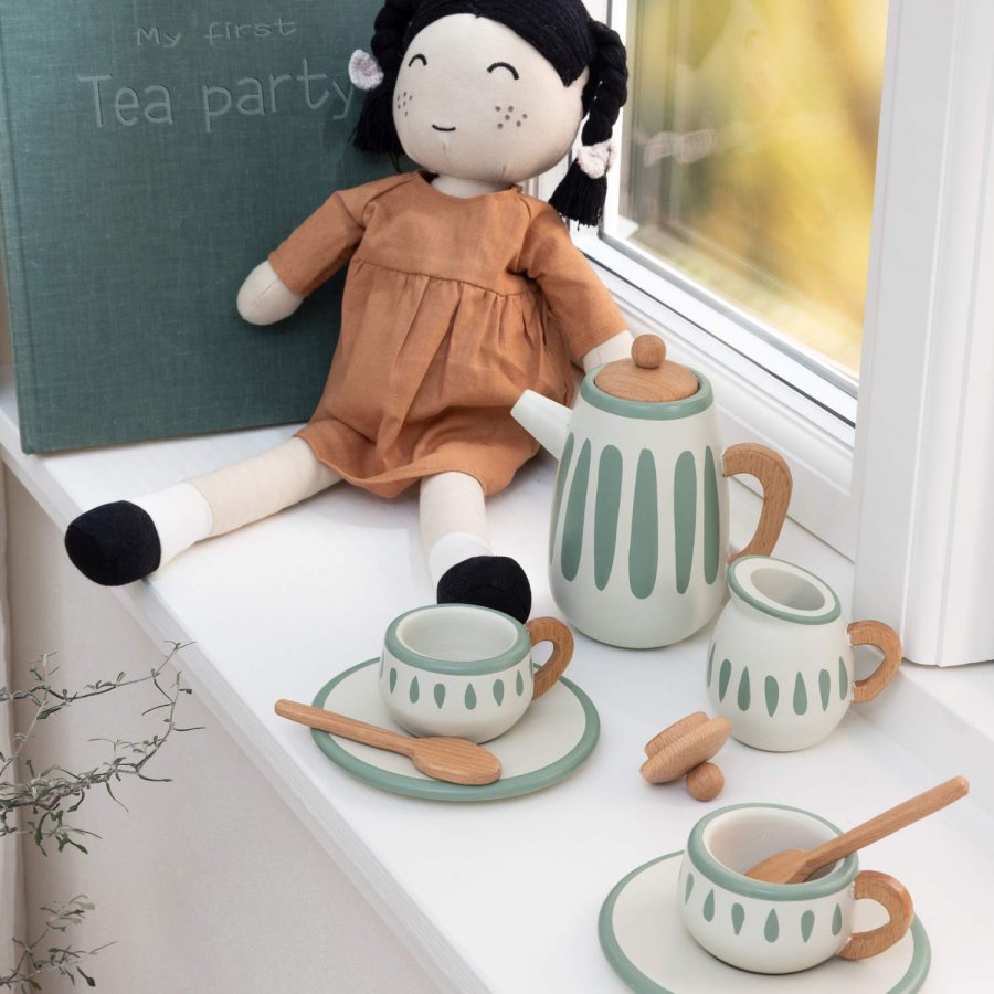 Sebra Te-st 9 Dele, Classic White/Sage Green