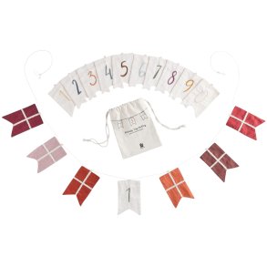 Sebra Fdselsdagsflagranke 160 cm, Rd