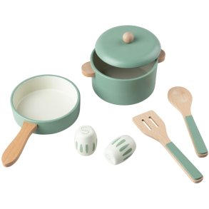 Sebra K�kkengryde og Pandes�t 7 Dele, Sage Green