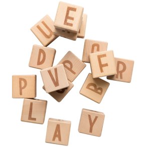 Sebra Buchstabenblcke 16er-Set, Holz