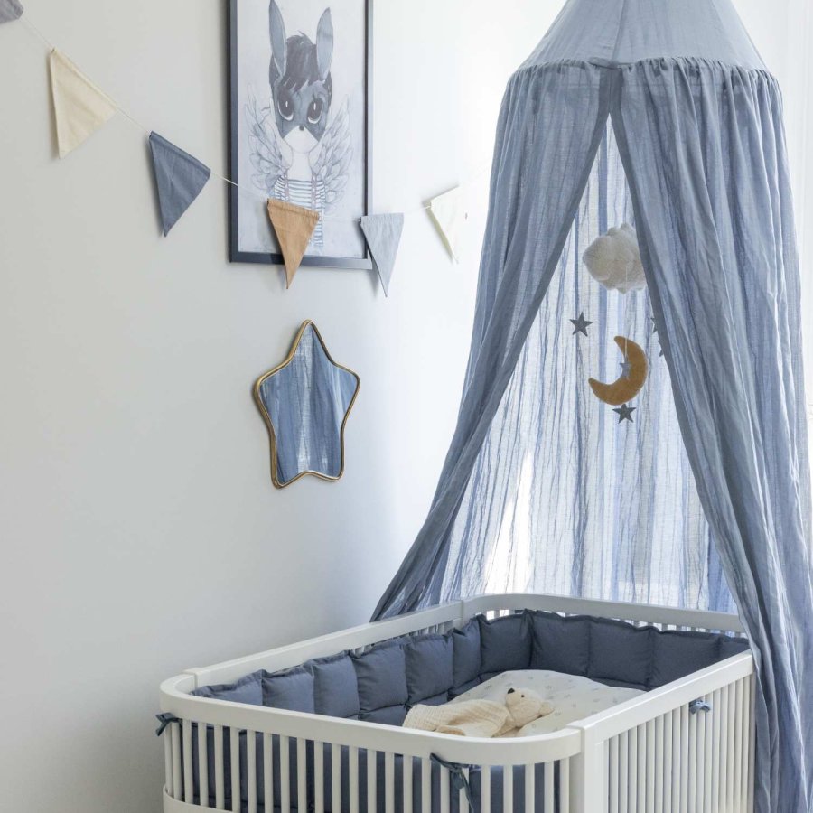 Sebra Dobbeltsidet Flagranke 250 cm, Forest Lake Blue