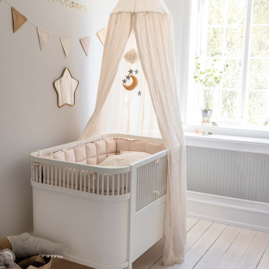 Sebra Sengehimmel Dobbyvvet 240 cm, Birchbark Rose