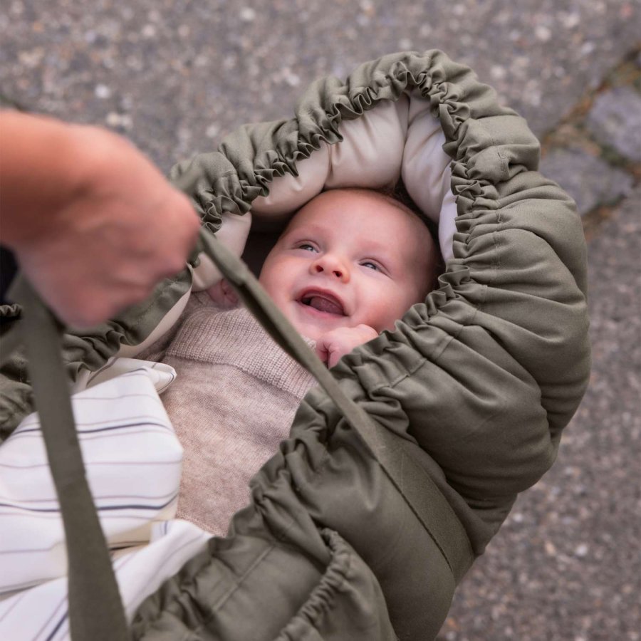 Sebra 3-i-1 Babynest 72x40 cm, Dark Olive