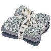 Sebra Stofble 3 stk. 75x75 cm, Blue Olive/Forest Lake Blue