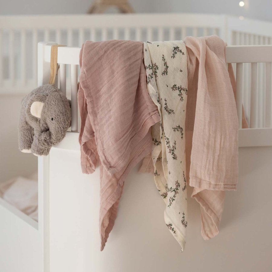 Sebra Stofble 3 stk. 75x75 cm, Powder Blossom/Rose