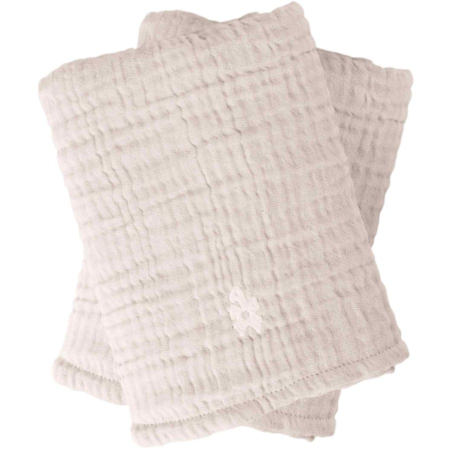 Sebra Pusleunderlag 6-lag Muslin 2 stk. 58x40 cm, Rose