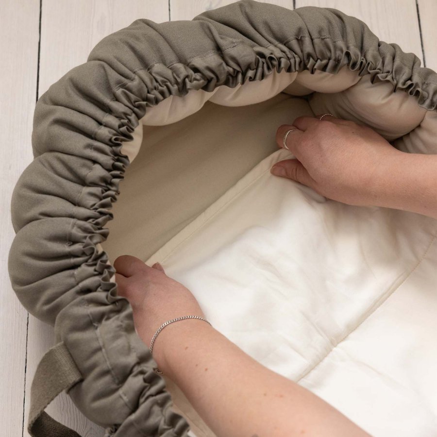 Sebra Vdliggerlagen t. Babynest 35x74 cm, Moonlight Beige