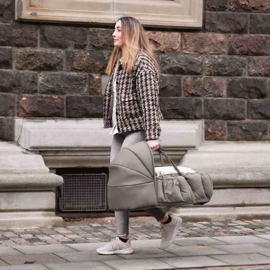 Sebra Verdeck fr 3-in-1 Babynest 40x39 cm, Dark Olive