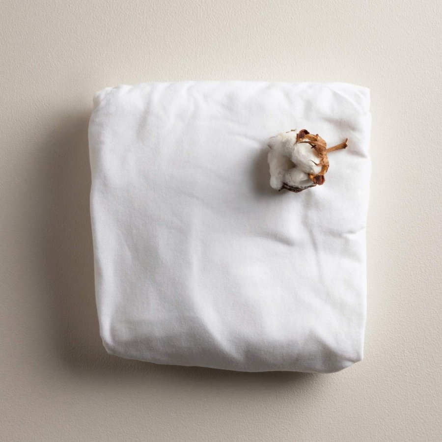 Sebra Jersey Babyspannbettlaken 70x120 cm, Wei