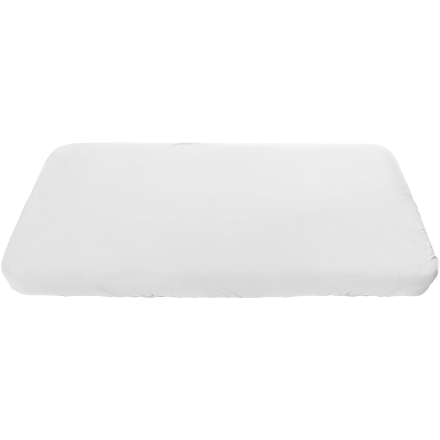 Sebra Jersey Mitwachsendes Bettlaken 90x160 cm, Wei