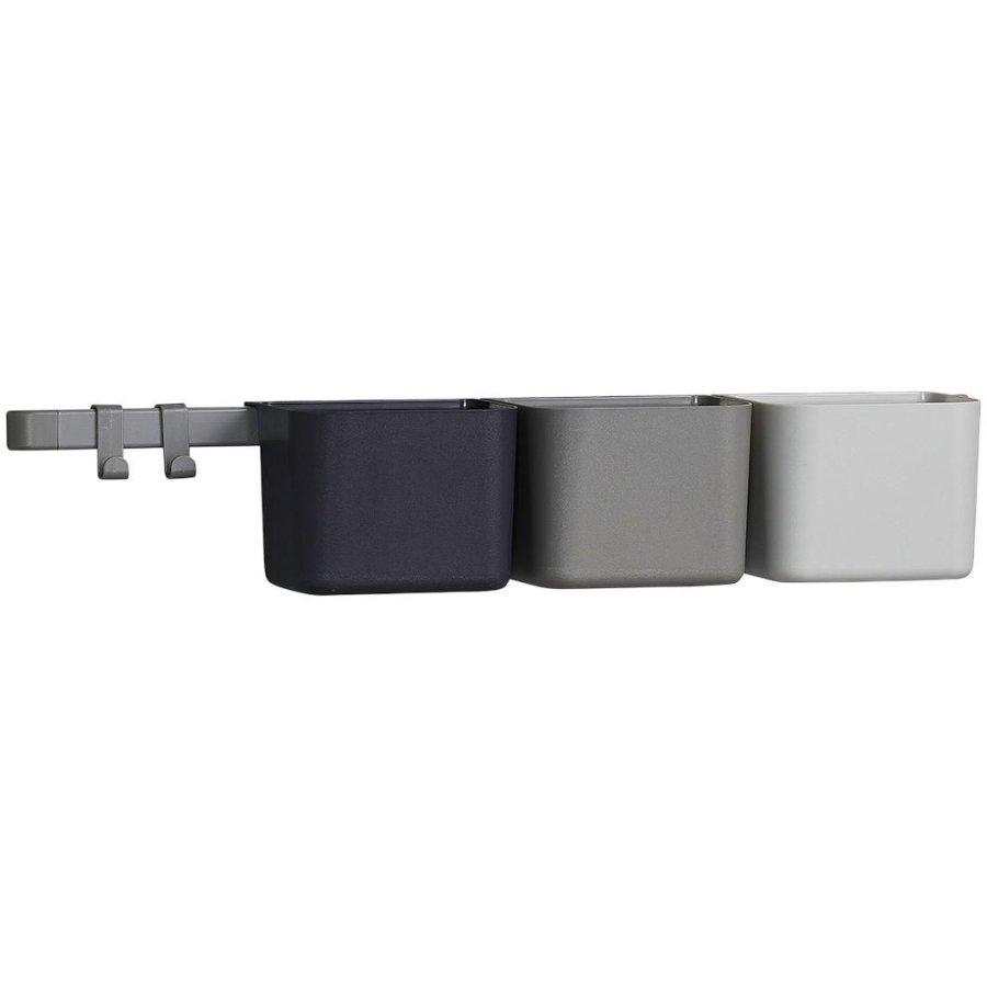 Leander Opbevaringholdere inkl. Skinne 3 stk. 62 cm, Gr�
