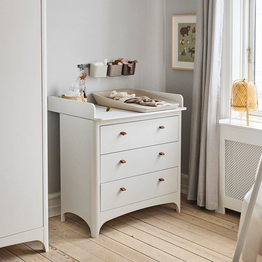 Leander Opbevaringholdere inkl. Skinne 3 stk. 62 cm, Gr�