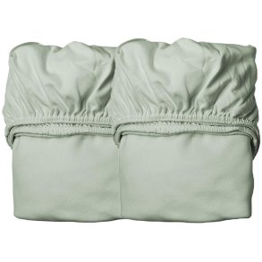 Leander Classic Laken voor Wieg 2-delige set 60x115 cm, Sage Green