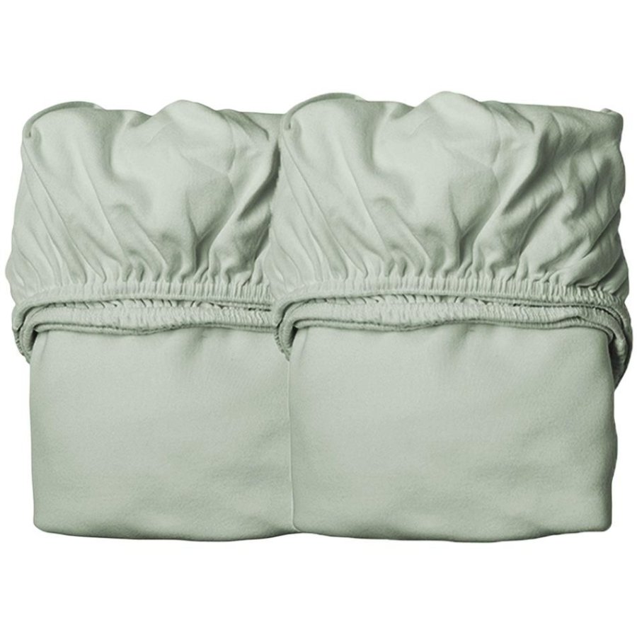 Leander Classic Laken voor Wieg 2-delige set 60x115 cm, Sage Green