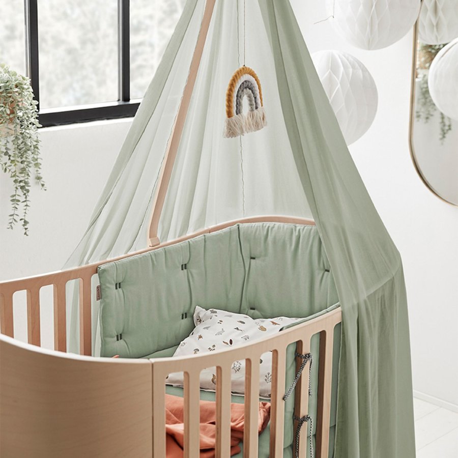 Leander Classic Laken voor Wieg 2-delige set 60x115 cm, Sage Green