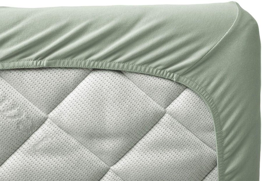 Leander Classic Laken voor Wieg 2-delige set 60x115 cm, Sage Green