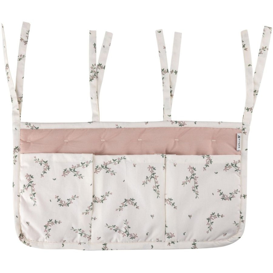 Sebra Aufbewahrungsh�nger m. 3 Taschen 41x22 cm, Powder Blossom