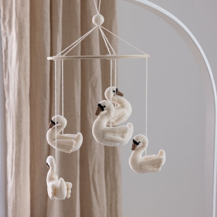 Sebra Schwan Mobile Ø22 cm, Beige
