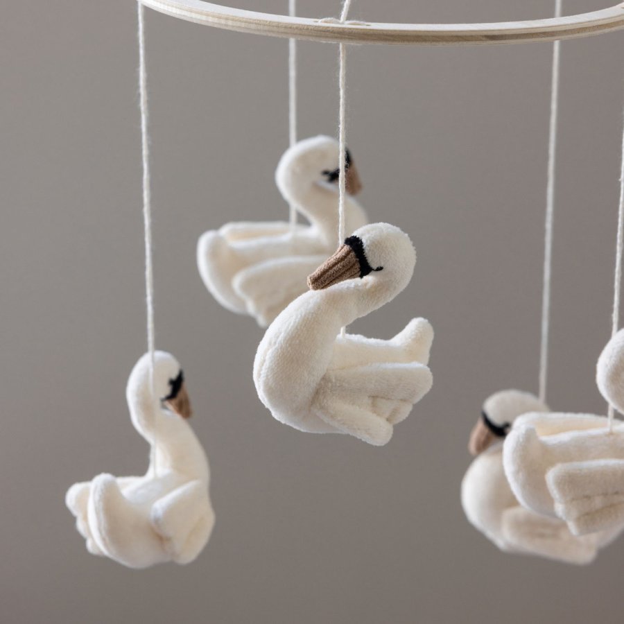 Sebra Schwan Mobile Ø22 cm, Beige