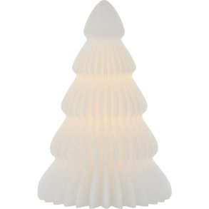 Sirius Claire Lysdekoration Juletr� LED H19 cm, Hvid