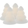 Sirius Claire Lichtdekoration Weihnachtsbaum 4er Set H7 cm, Weiß