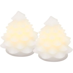 Sirius Carla Juletr� 2 stk. H7 cm, Hvid