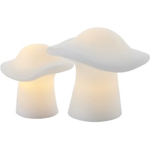 Sirius Elisa Lysdekoration Svamp 2 stk., Hvid