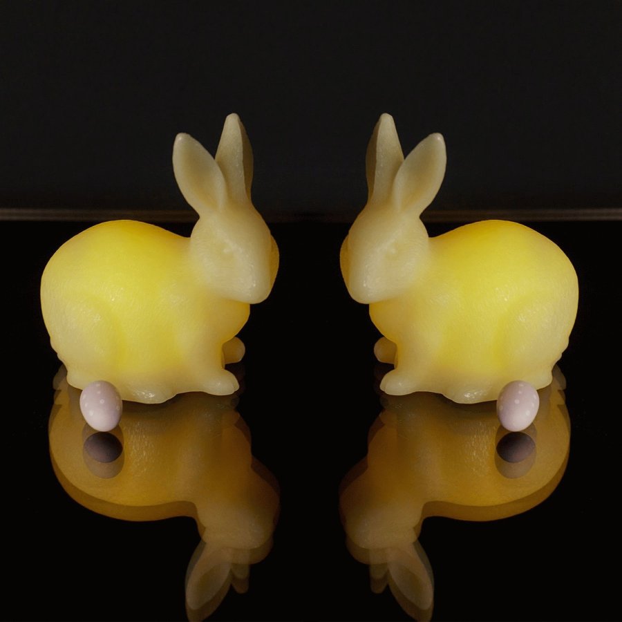 Sirius Elin Lysdekoration Kanin LED 2 stk. H10,5 cm, Pale Yellow