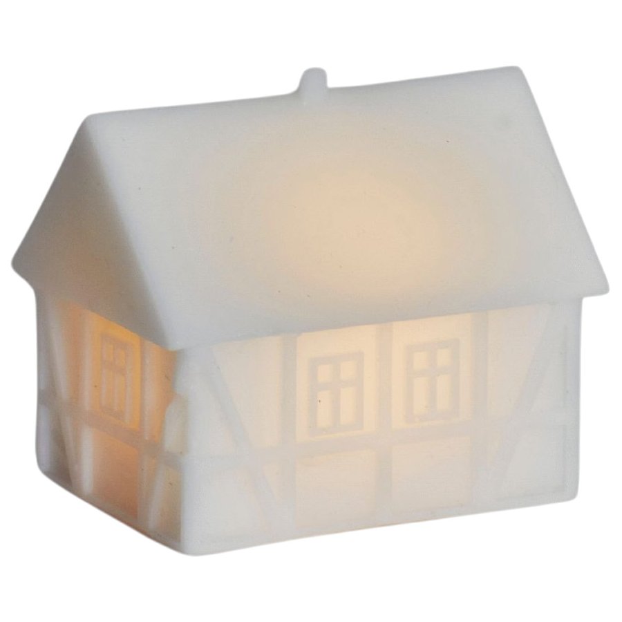 Sirius Copenhagen Fachwerkhaus LED 9 cm, Wei