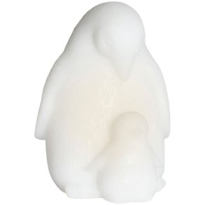 Sirius Lichtdecoratie Pinguïn met jong LED H11 cm, Wit