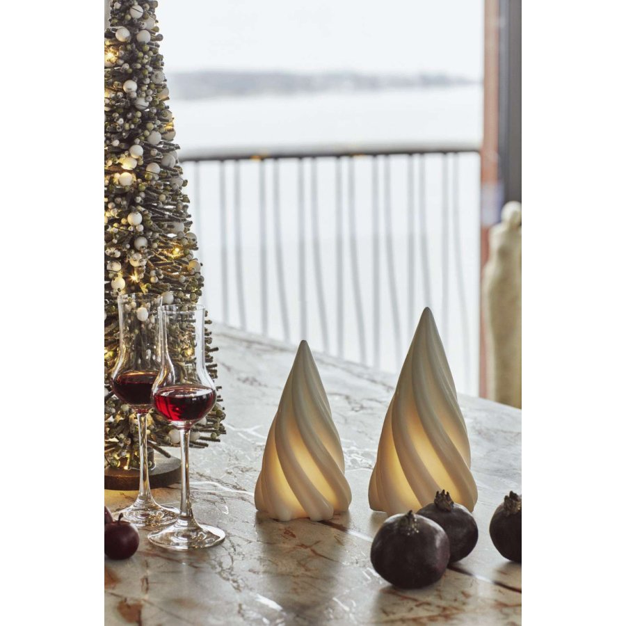 Sirius Olina Lichtdekoration Weihnachtsbaum LED 2er Set H8 cm, Wei